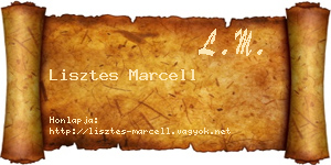 Lisztes Marcell névjegykártya