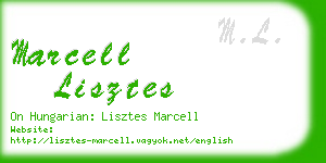 marcell lisztes business card